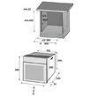 HAUSBERG beépíthető csomag Elektromos sütő HB-8054NG, Űrtartalom 71L, 2225W, 7 funkciós, légkeveréses, gáztűzhely HB-555, 4 égős, teleszkópos páraelszívó HB-1285IN, 420 m3/h abszorpciós, 2 motoros, Black-Inox