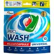 Mosószer kapszulák Pro Wash Universal 12 darab