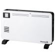 Elektromos konvektor, Hausberg, 2000 W teljesítmény, 3 teljesítményszint, LCD kijelző, plusz turbóventilátor