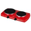 Elektromos főzőlap Hausberg HB-520RS, 2500 W, 2 hőmérséklet gombbal, piros