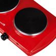 Elektromos főzőlap Hausberg HB-520RS, 2500 W, 2 hőmérséklet gombbal, piros