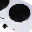 Elektromos főzőlap Hausberg HB-520AB, 2500W, 2db hőmérséklet gombbal, fehér