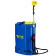 Permetező szivattyú (vermorel) Tatta TP-1201A, akkumulátorral, 12V 8Ah, töltő 1 A, motor 3,6 lpm, hátizsák típusú tartály, 12 l