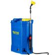 Permetező szivattyú (vermorel) Tatta TP-2022A, akkumulátorral, 12V 8Ah, töltő 1 A, motor 3,6 lpm, hátizsák típusú tartály, 20 l