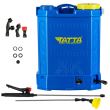 Permetező szivattyú (vermorel) Tatta TP-2022A, akkumulátorral, 12V 8Ah, töltő 1 A, motor 3,6 lpm, hátizsák típusú tartály, 20 l