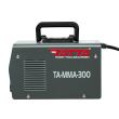 Intelligens hegesztőgép Tatta TA-MMA-300, önteszt indításkor, elnyelt teljesítmény 9,5 kVA, hatásfok 85%, elektróda 1,6-4,0 mm, tartozékokkal