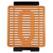 Elektromos grill Hausberg HB-536, tapadásmentes felületű, levehető, barna