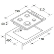 Pachet Incorporabil Cuptor electric Hausberg HB-8054, Clasa A, 71L, 2225W, Negru, Plita Incorporabila HB-563NG, 4 arzatoare, Gaz, Sticla, Negru, Hota Incorporabila decorativa HB-1385, Putere de absorbtie 650 mc/h, 60 cm, Touch control