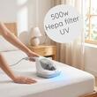 Kézi porszívó UV és HEPA szűrővel HAUSBERG HB-2023AB, 500W, atka elleni, fehér