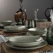 Kutahya Porselen Color-X 18 részes étkészlet 6 személyes zöld porcelánból