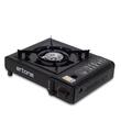 Aragaz portabil 2 in 1 camping Ertone ERT-MN232, Pentru butelie spray si standard, 2.2 kW, Aprindere piezo, Negru