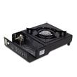 Aragaz portabil 2 in 1 camping Ertone ERT-MN232, Pentru butelie spray si standard, 2.2 kW, Aprindere piezo, Negru