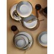 FORZA asztali szervíz, 24 db, 6 személyes, porcelán, bézs arannyal, kutahya porcelán