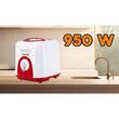 Fritőz Hausberg HB 1320 AR, 950 W, 1 L, fehér/piros