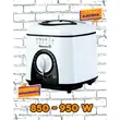 Fritőz Hausberg HB 1320NG, 950 W, 1 L, fehér/fekete