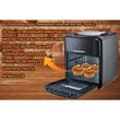 Olajmentes Air Fryer HAUSBERG HB-2370, 12 program, űrtartalom 12L, teljesítmény 1800-2000W, hőmérséklet állítás 80-200°C