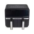 Friteuza dubla cu aer cald HAUSBERG HB-2373NG, 2200-2400W, capacitate 8.4L, termostat reglabil cu afisaj LED, control digital individual, 14 programe prestabilite, temporizator 60 min, ventilator de racire, Negru