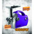 Húsdaráló Hausberg HB-3430MV, Rozsdamentes acél, 1800 W, Réz motor, Lila