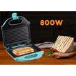 Szendvicssütő Hausberg HB-3535BL, 800 W, kék, grill modell