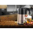 Hausberg HB-3618AU vízforraló, 1500 W, 2 L, 360 fokban forgatható talp, Fényjelző, Automatikus kikapcsolás, Arany