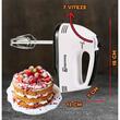 Kézi mixer, Hausberg HB-4112, Fekete, 250 W, 7 sebesség