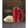 Hausberg HB-4119RS kézi mixer, 5 sebesség, 300 W teljesítmény, réz motor, piros