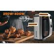 HAUSBERG HB-4201NG Kézi mixer, 5 sebességes, Réz motor, 250W-400W, Rozsdamentes ház, Fekete