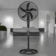HAUSBERG HB-5860NG lábventilátor, 55W, 3 sebesség, átmérő 46 cm, időzítő, fekete