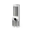 4 az 1-ben hordozható klímaberendezés távirányítóval HAUSBERG HB-5970AB, 16000 BTU, 2000 W, 1 literes víztartály, 3 sebességfokozat, hűtés, fűtés, ventilátor, páramentesítés, fehér
