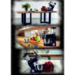 Minden az egyben multifunkcionális konyhai robotgép Hausberg HB-7605, 1000 W, mixer/turmixgép/húsdaráló, fekete