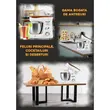 Elektromos mixer rozsdamentes acél tálal Hausberg HB-7625AB, 4,5 l, 700 W, 6 fokozat, fehér