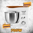 Elektromos mixer rozsdamentes acél tálal Hausberg HB-7625AB, 4,5 l, 700 W, 6 fokozat, fehér