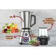 Blender cu rasnita, Hausberg HB-7763, 600 W, recipient din inox 1.5 L, doua viteze cu pulsatii