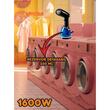 Függőleges vasaló, Hausberg HB-7900NG, 1600 W, kivehető tartály 220 ml, fekete/kék