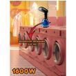 Függőleges vasaló, Hausberg HB-7900NG, 1600 W, kivehető tartály 220 ml, fekete/kék