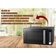 Mikrohullámú sütő Hausberg HB-8003, 1200W, 6 teljesítményfokozat, 20L, Digitális vezérlés, Fekete