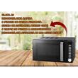 Mikrohullámú sütő Hausberg HB-8003, 1200W, 6 teljesítményfokozat, 20L, Digitális vezérlés, Fekete