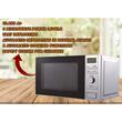 Mikrohullámú sütő Hausberg HB-8004, 1200W, 6 teljesítményfokozat, 20L, digitális vezérlés, ezüst