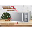 Mikrohullámú sütő Hausberg HB-8009, 25 l, 1400 W, Digitális, Ezüst