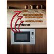 Beépíthető mikrohullámú sütő Hausberg HB-8070IN, 25 l, 1400 W, Grill, Digitális vezérlés, Ezüst