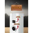 Elektromos konvektor Hausberg HB-8200, 2000 W, 3 teljesítményfokozat, állítható termosztát