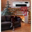 Digitális elektromos fali konvektor ventilátorral HAUSBERG HB-8217AB, 2000W, 2 teljesítményszint, távirányító, időzítő, fehér