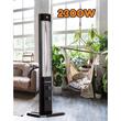 Hausberg HB-8560 elektromos radiátor, 2300 W, állítható termosztát, 3 állású jelzőlámpa, fekete