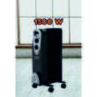 Elektromos fűtés Hausberg HB-8907NG, 1500 W, 7 elem, 3 teljesítményfokozat, Állítható termosztát, Túlmelegedés elleni védelem, Borulásgátló, Fényjelző, Fekete
