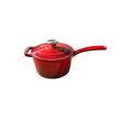 Cratiță din Fontă Emailată cu Capac Hausberg HB-H751RS, 19cm, 1.9L, Compatibilă Inducție și Cuptor