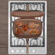 Hausberg HB-H1540PO dupla grillserpenyő, tapadásmentes belső, 36 cm, márvány, narancs