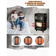 Hausberg HB-1010NG LPG gáztűzhely csomag, piezo-elektromos gyújtás, 4,2 kW, fekete, hengeres óra, 1 m-es MN2015 gáztömlő és 2 tömlőbilincs