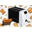 Kenyérpirító Hausberg HB-150NG, 750 W, 2 szelet, Változó barnulási fok, fekete