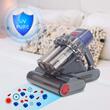 Atka elleni UV porszívó multifunkcionális digitális kijelzővel HAUSBERG HB-2022MV, 600 W, UV sterilizálás, negatív ionok, ultrahangos tisztítás, lila-szürke