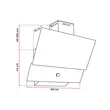 Hota Incorporabila decorativa Hausberg HB-2285NG, 163W , Filtru aluminiu, Putere de absorbtie maxim 650 m3/h, 60 cm, Negru